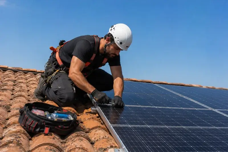 Maintenance et monitoring de panneaux solaires à Ambès